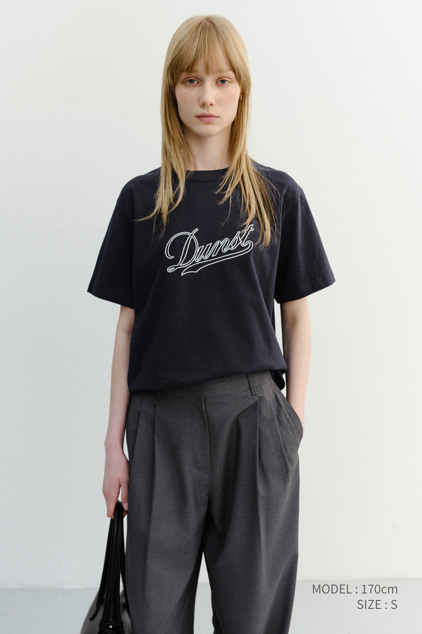 Dunst Unisex Chain Logo T-Shirt Navy