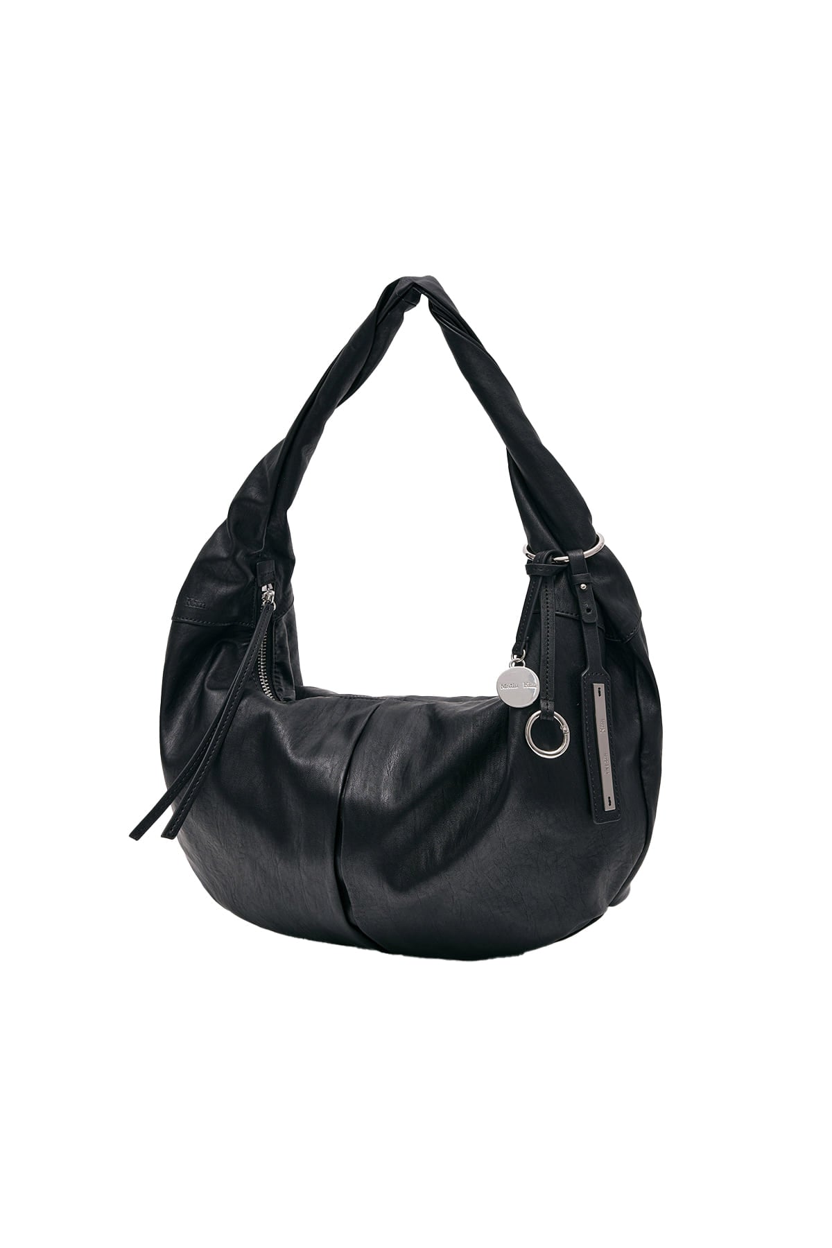 [matinkim] Twist Handle Small Hobo Bag IN Black