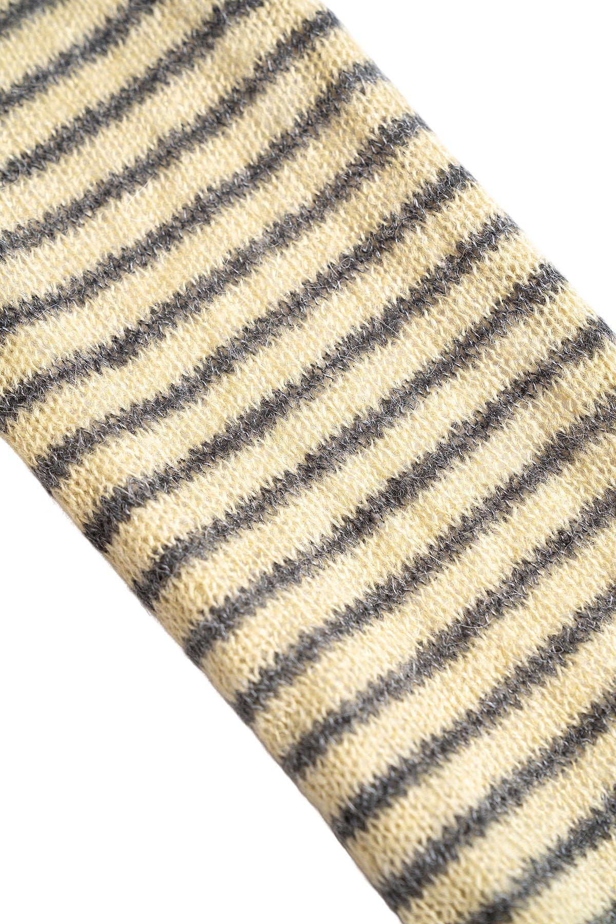 Matinkim Multi Stripe Alpaca Blended Muffler In Lime