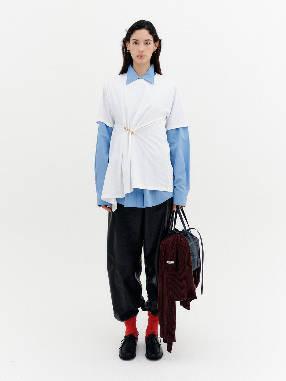 EENK Elastic Jogger Leather Pants - Black