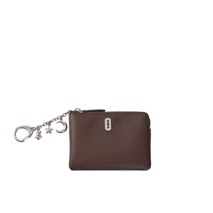 Vunque Perfec Buddy Charm Key Holder Pouch Chocolate Brown