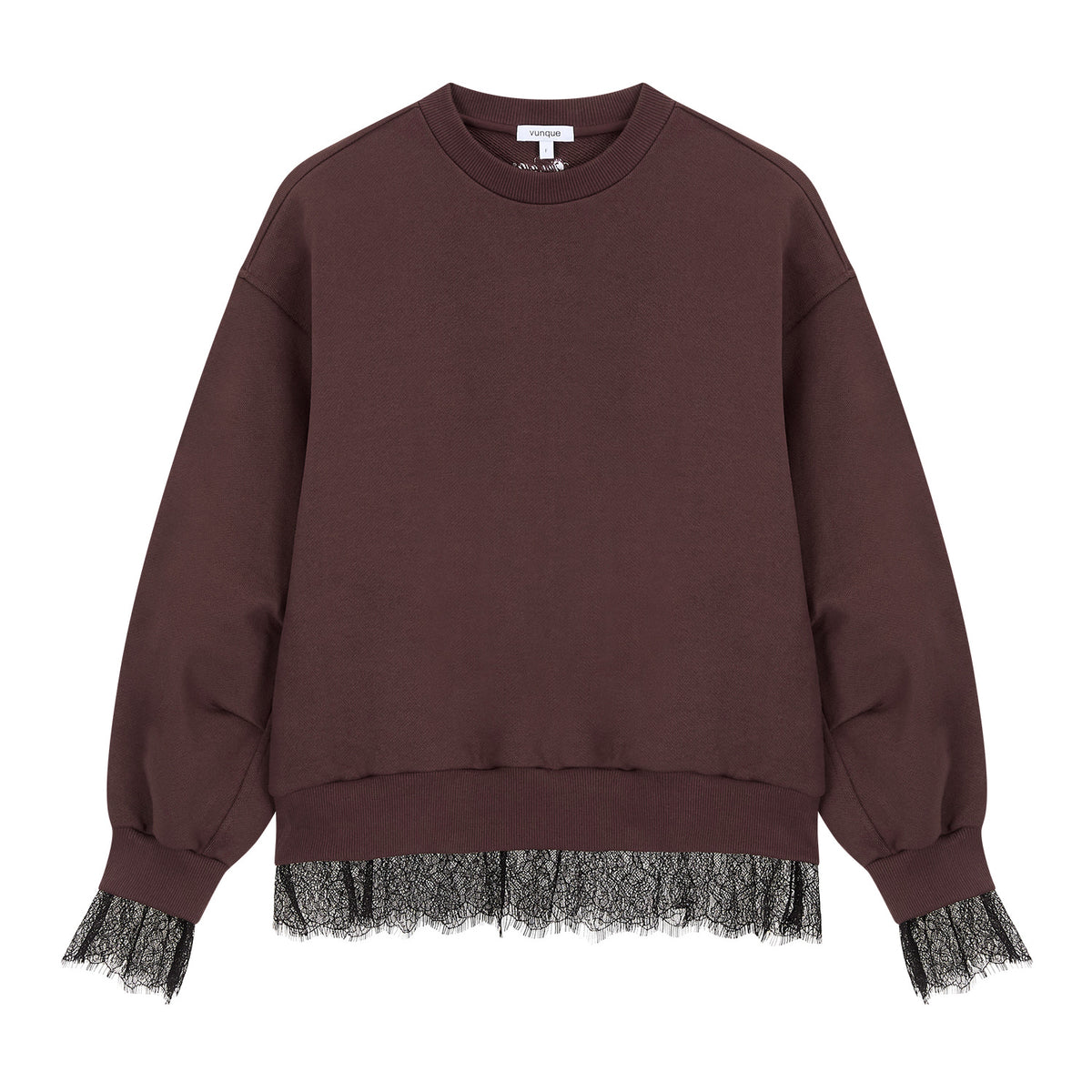 Vunque Romantic Goth Sweatshirt Burgundy