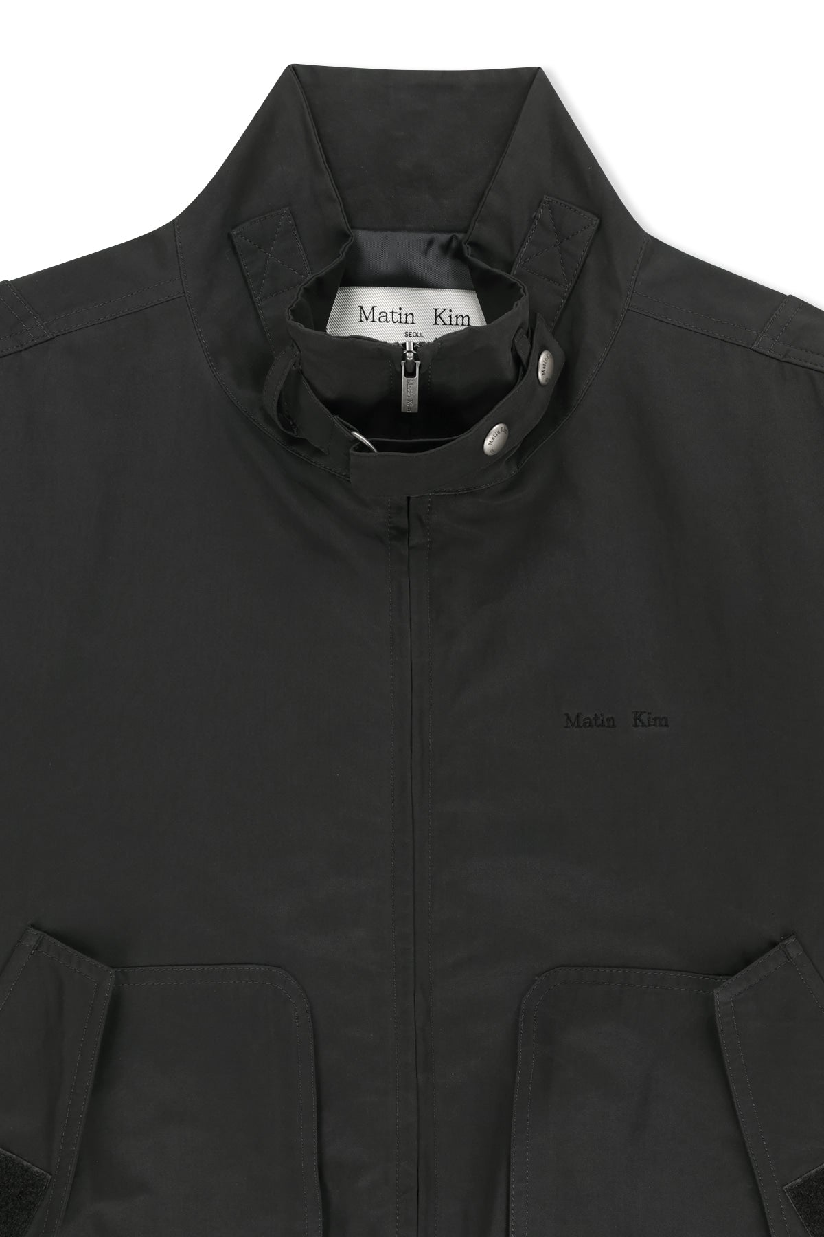 Matinkim Buckle High Neck Utility Jumper IN Charcoal