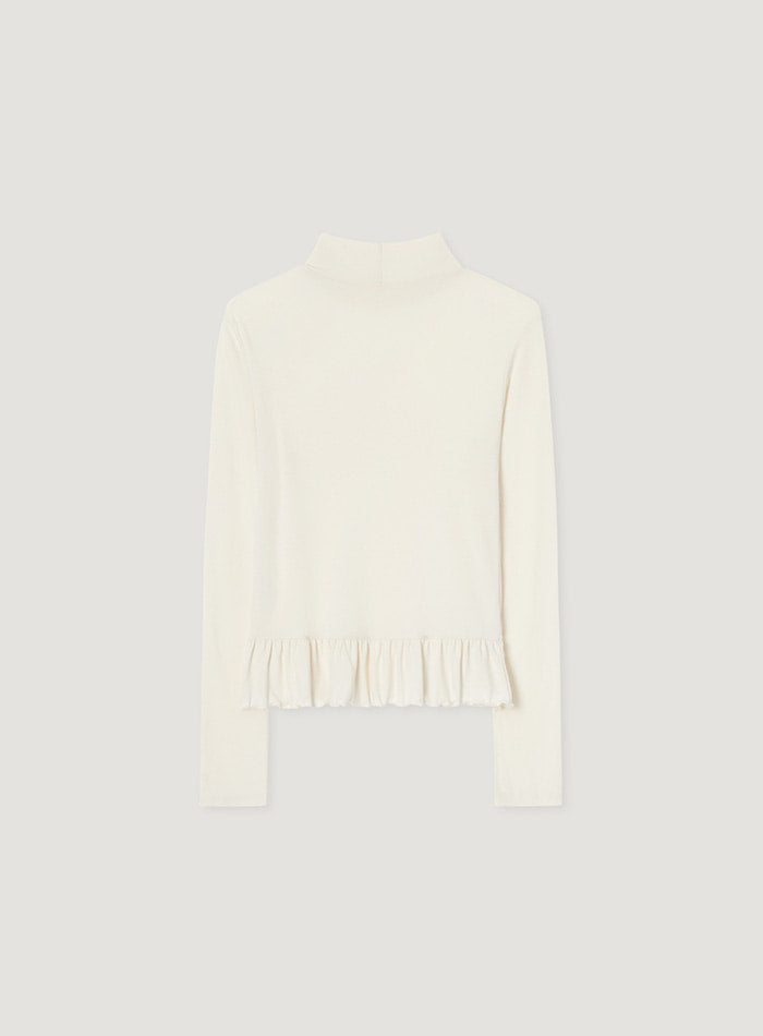 Mango Maniplease Coon Frill Turtle Tee Cream