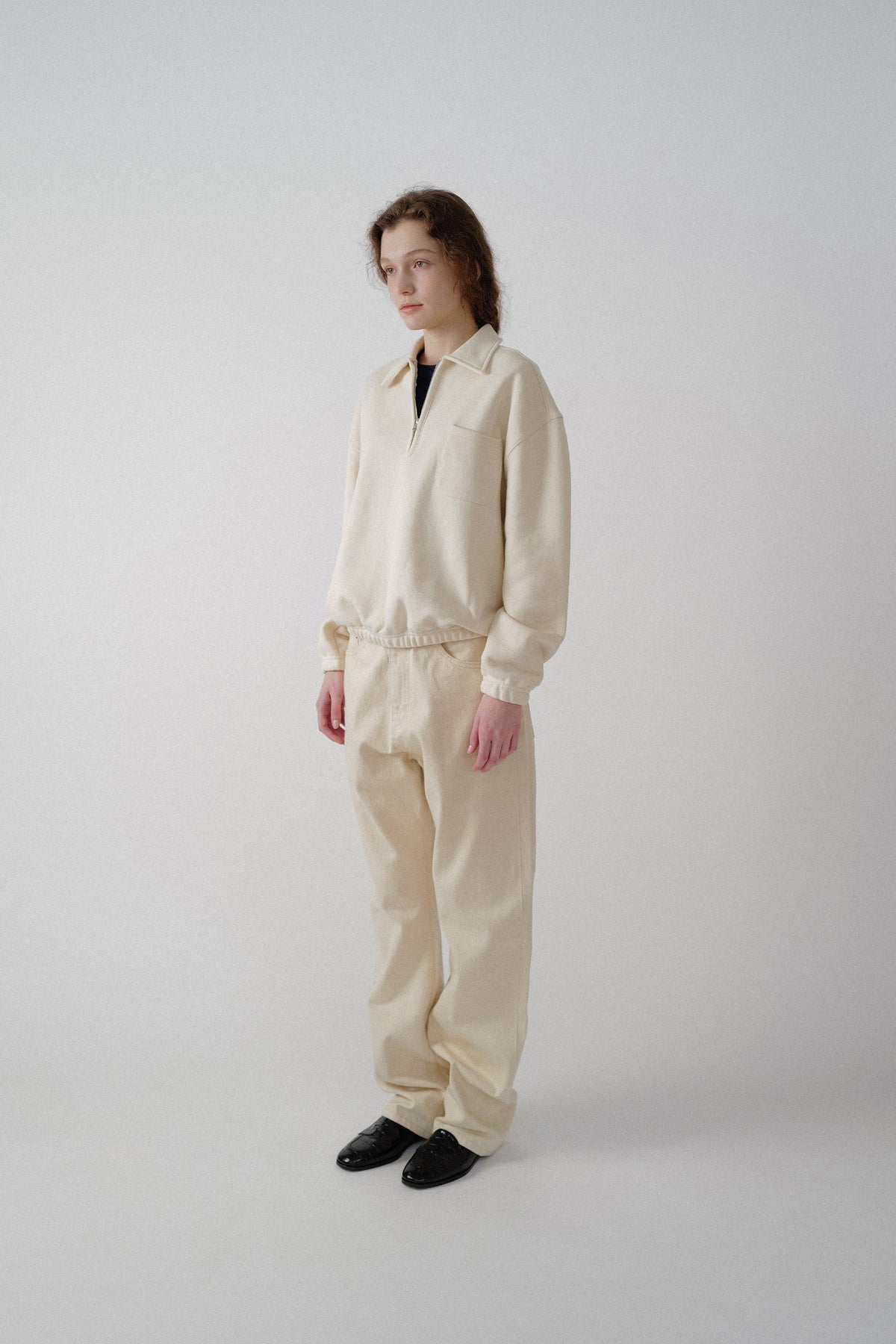 Nothing Written Boyfriend cotton denim (Ivory)