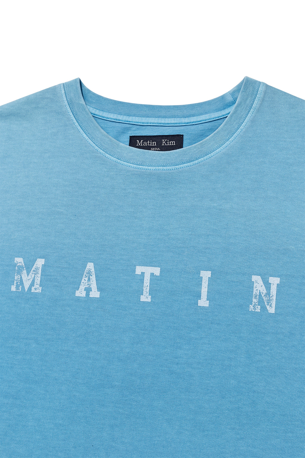 Matinkim Dying Point Logo Top For Men IN Blue