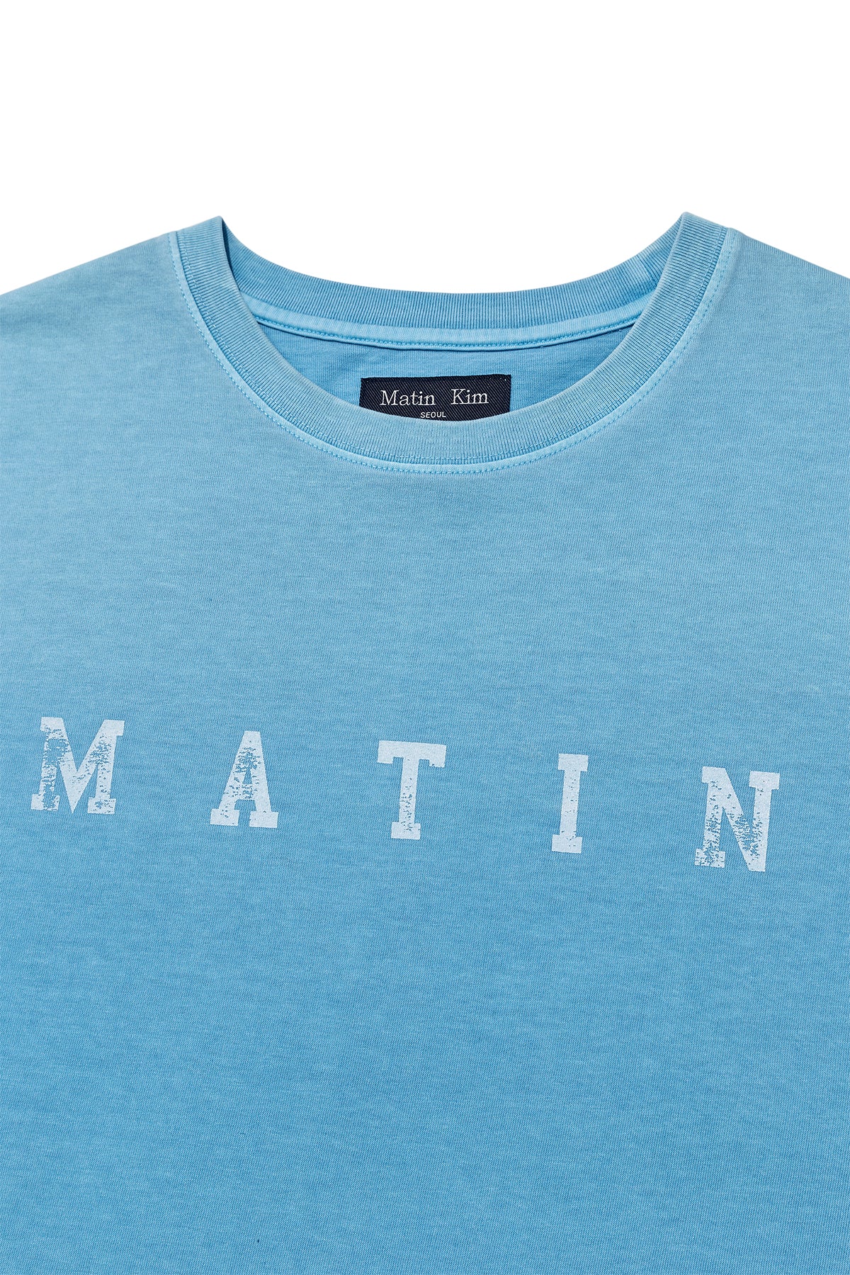 Matinkim Dying Point Logo Top For Men IN Blue