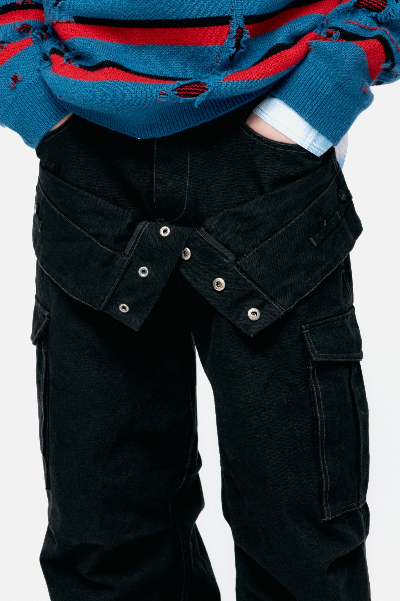 Andersson Bell Unisex Double Waist Work Wide-Leg Jeans