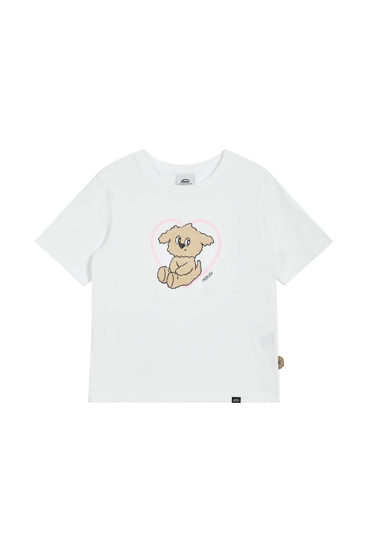 Emis Misugi Cloud Heart T-Shirt-White