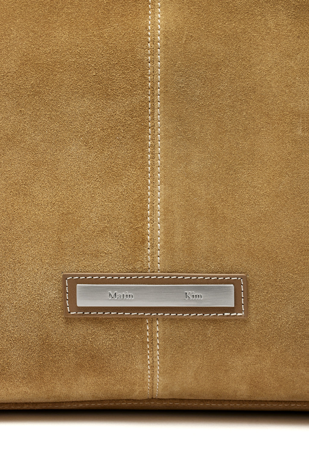 [matinkim] TWO WAY STRAP SUEDE LEATHER BAG IN BEIGE