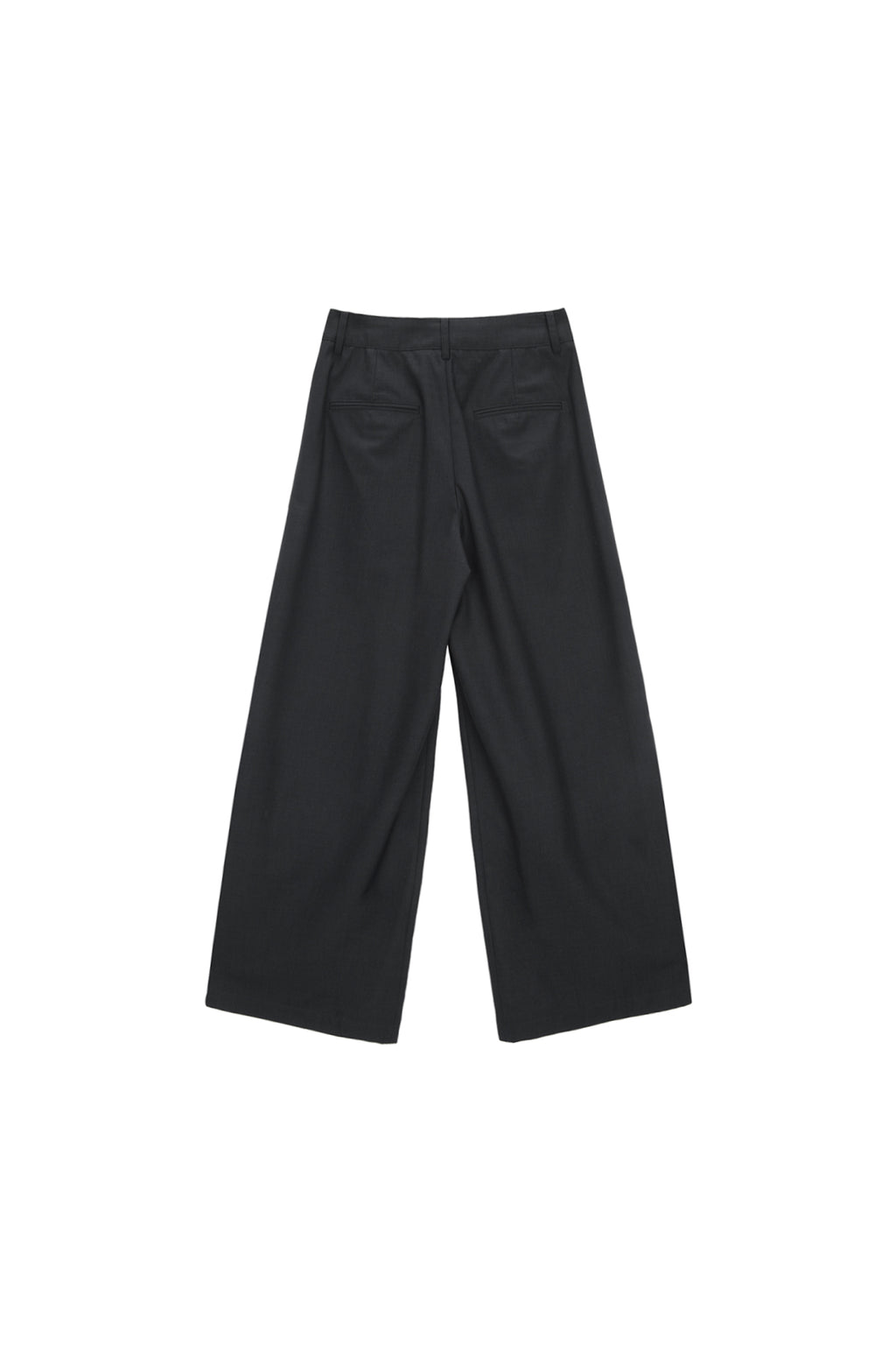 Matinkim Double Waist Hook Trouser IN Charcoal