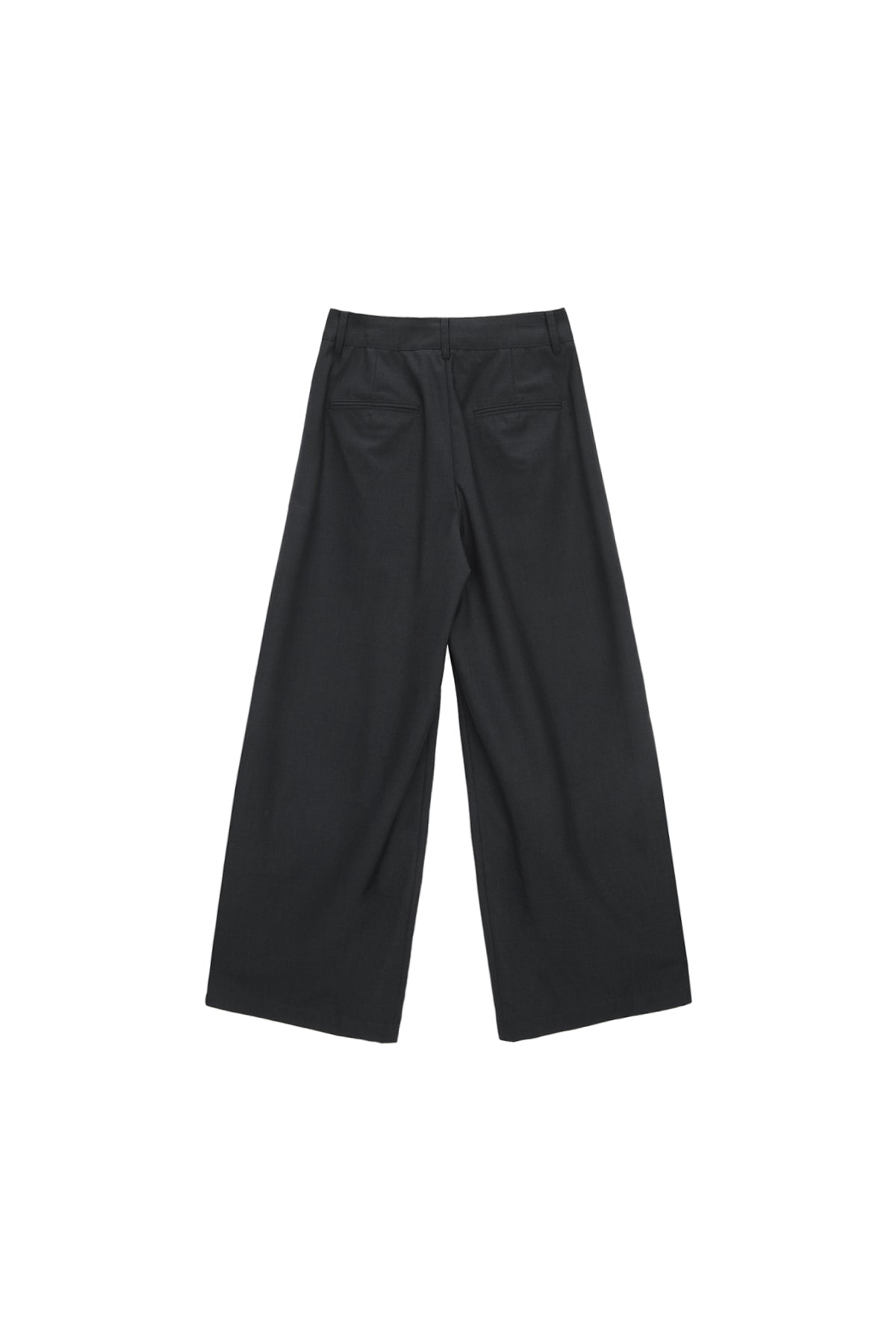 Matinkim Double Waist Hook Trouser IN Charcoal
