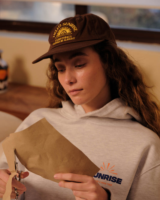 HS Arch Logo 5Panel Cap_Brown