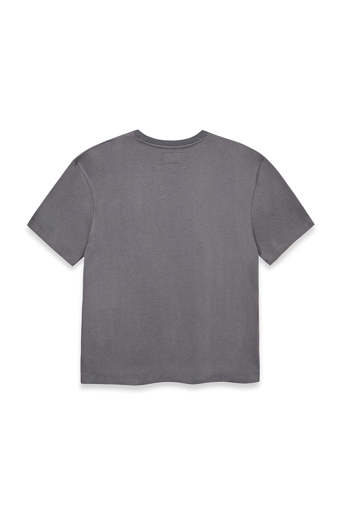 [matinkim] VINTAGE LOGO GRAPHIC TOP IN CHARCOAL