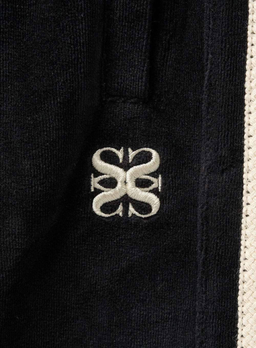 [satur] (W) Lawton Velour Track Pants - Black