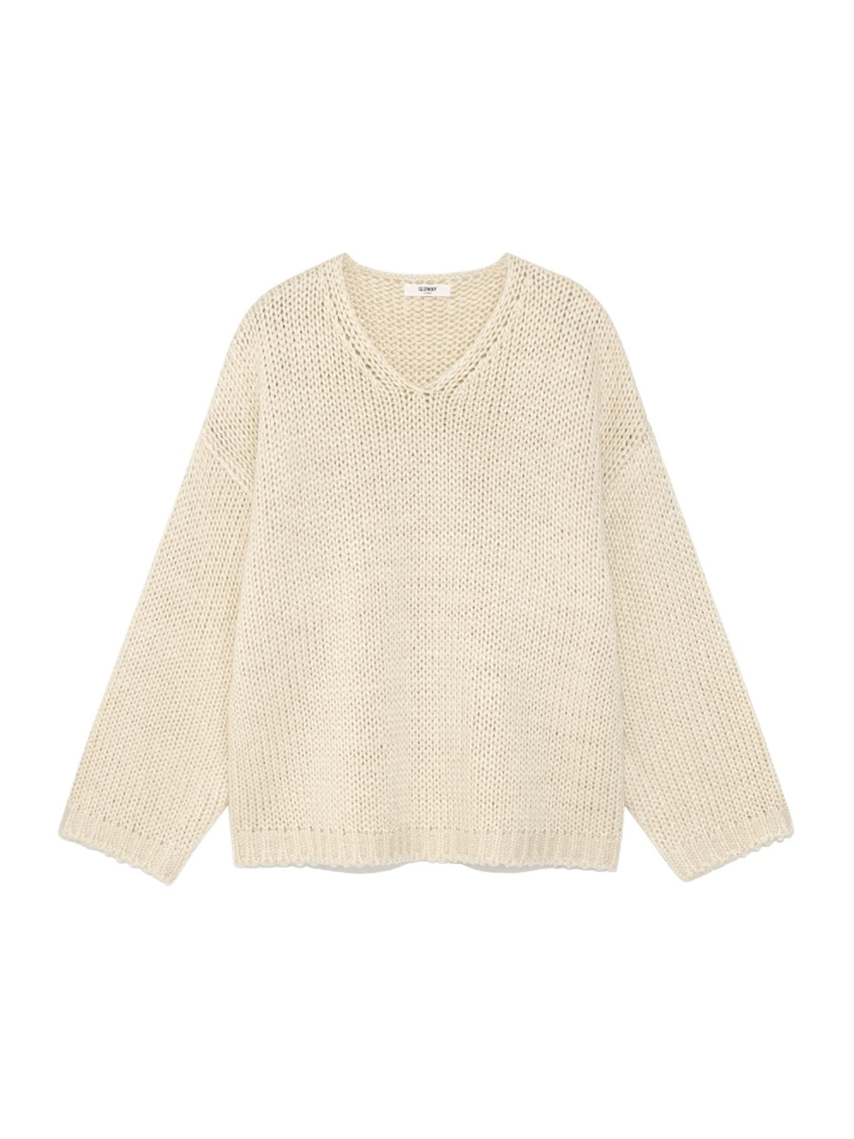 GLOWNY G Cozy Over Knit Top (Cream)