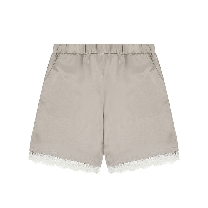 Vunque Soft Lace Shorts Grey