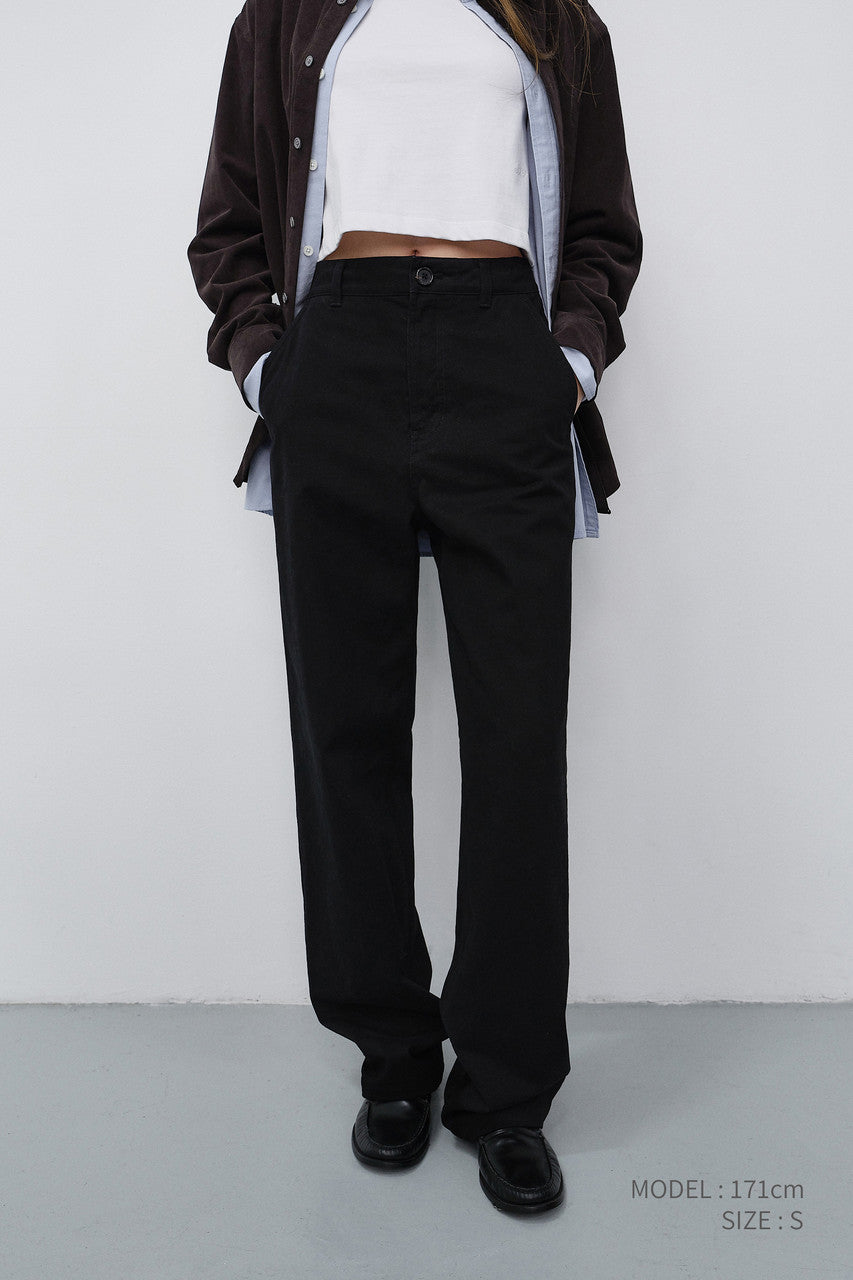 Dunst Straight Chino Slacks Black