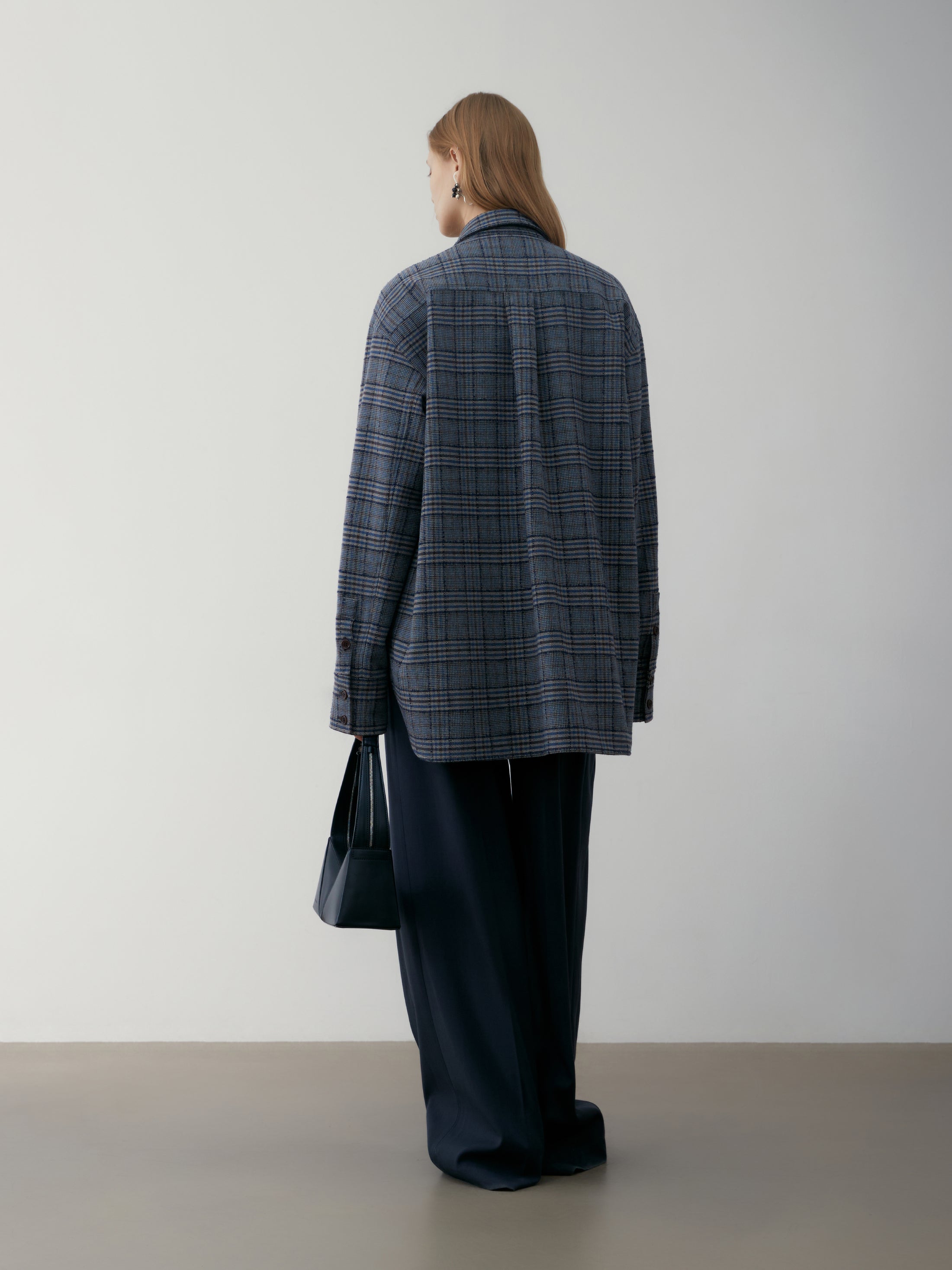 [low_classic] WOOL CHECK SHIRT
BLUE