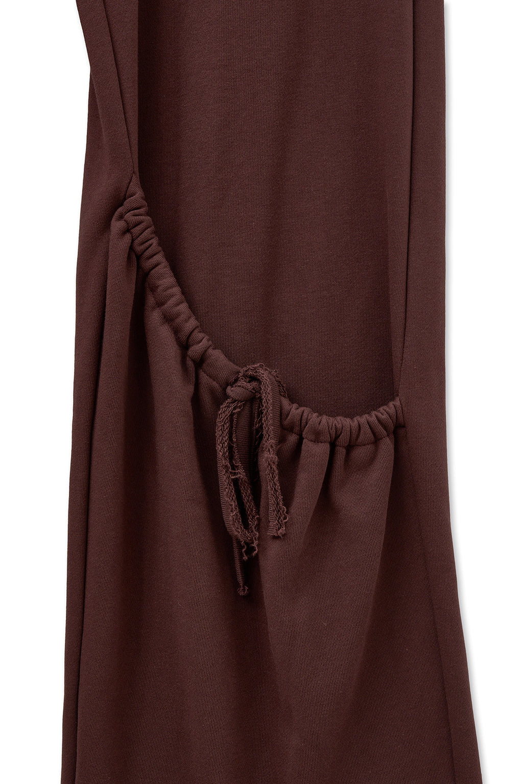 [matinkim] DRAWSTRING POINT SWEATPANTS IN BURGUNDY