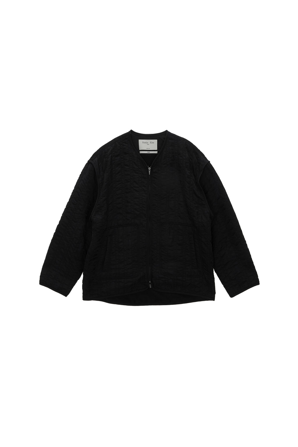 Matinkim Warm UP Quilting Jumper For Women IN Black