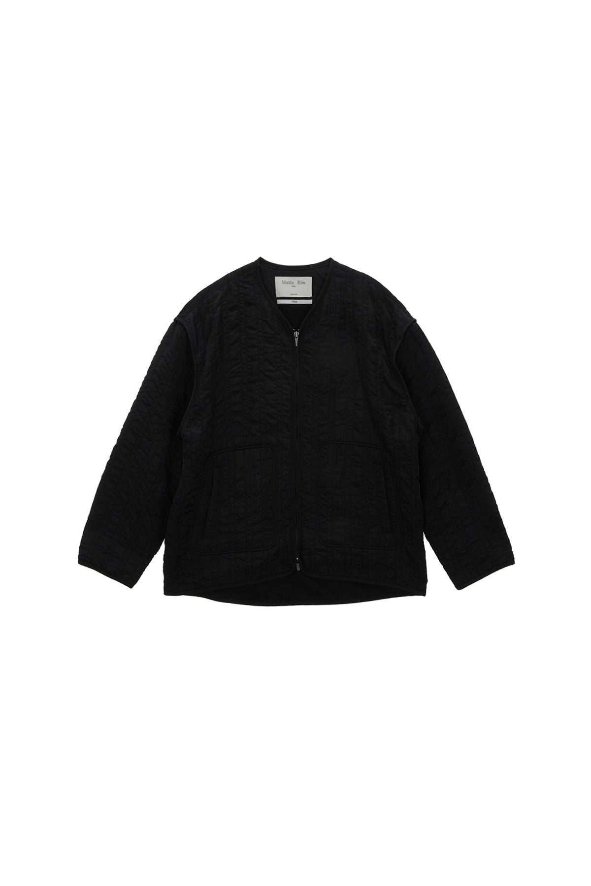 Matinkim Warm UP Quilting Jumper For Women IN Black