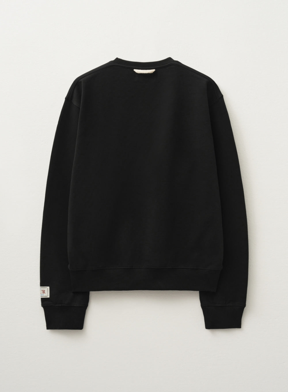 [satur] (W) Loren Classic Logo Basic Sweatshirt - Black Brown
