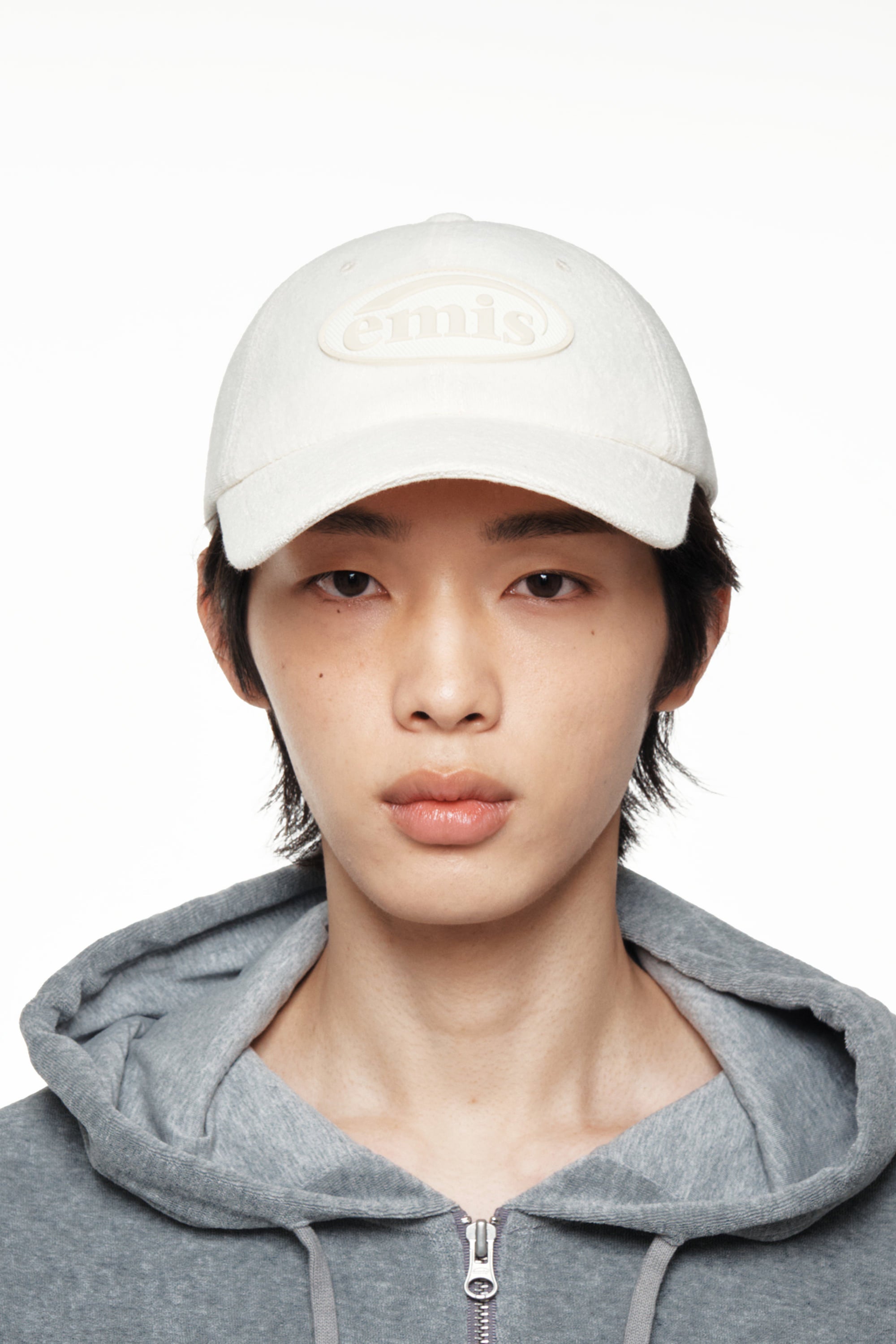 Emis Terry Ball Cap-Ivory