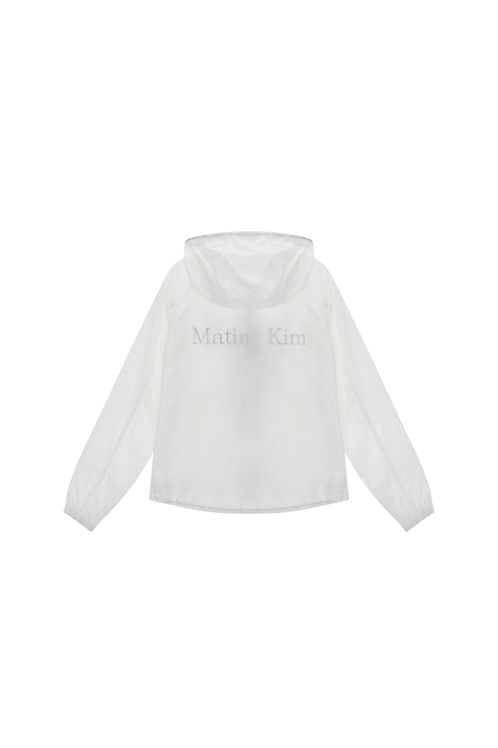 [matinkim] LIGHT HOODY WINDBREAKER FOR WOMEN IN WHITE