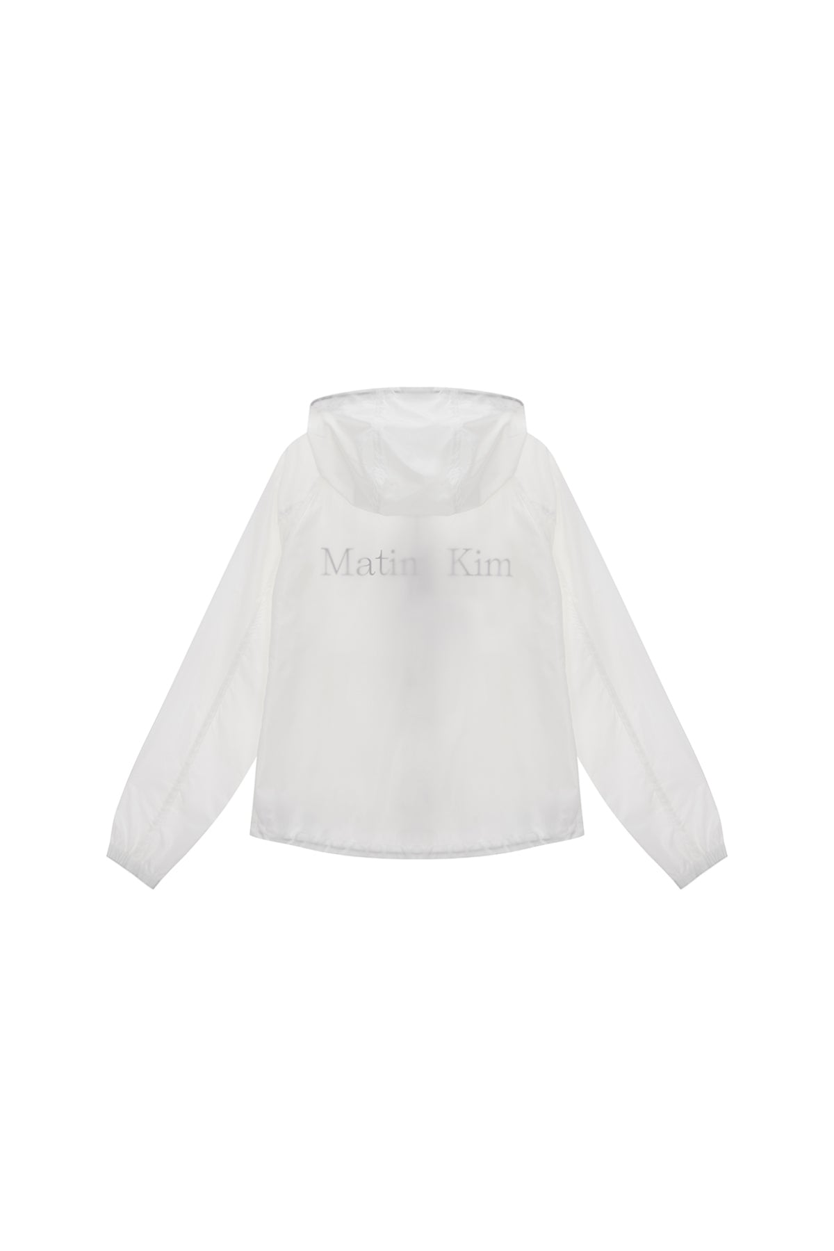 [matinkim] LIGHT HOODY WINDBREAKER FOR WOMEN IN WHITE