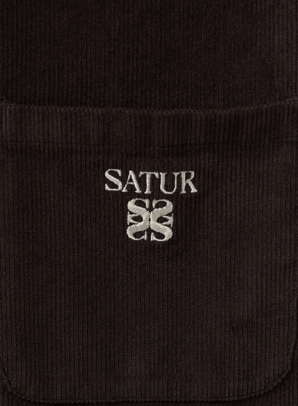 [satur] Soft Corduroy Shirt - Brown