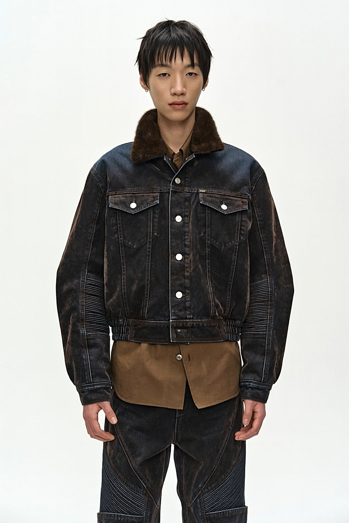 Andersson Bell Unisex Padded Denim Bomber Jacket