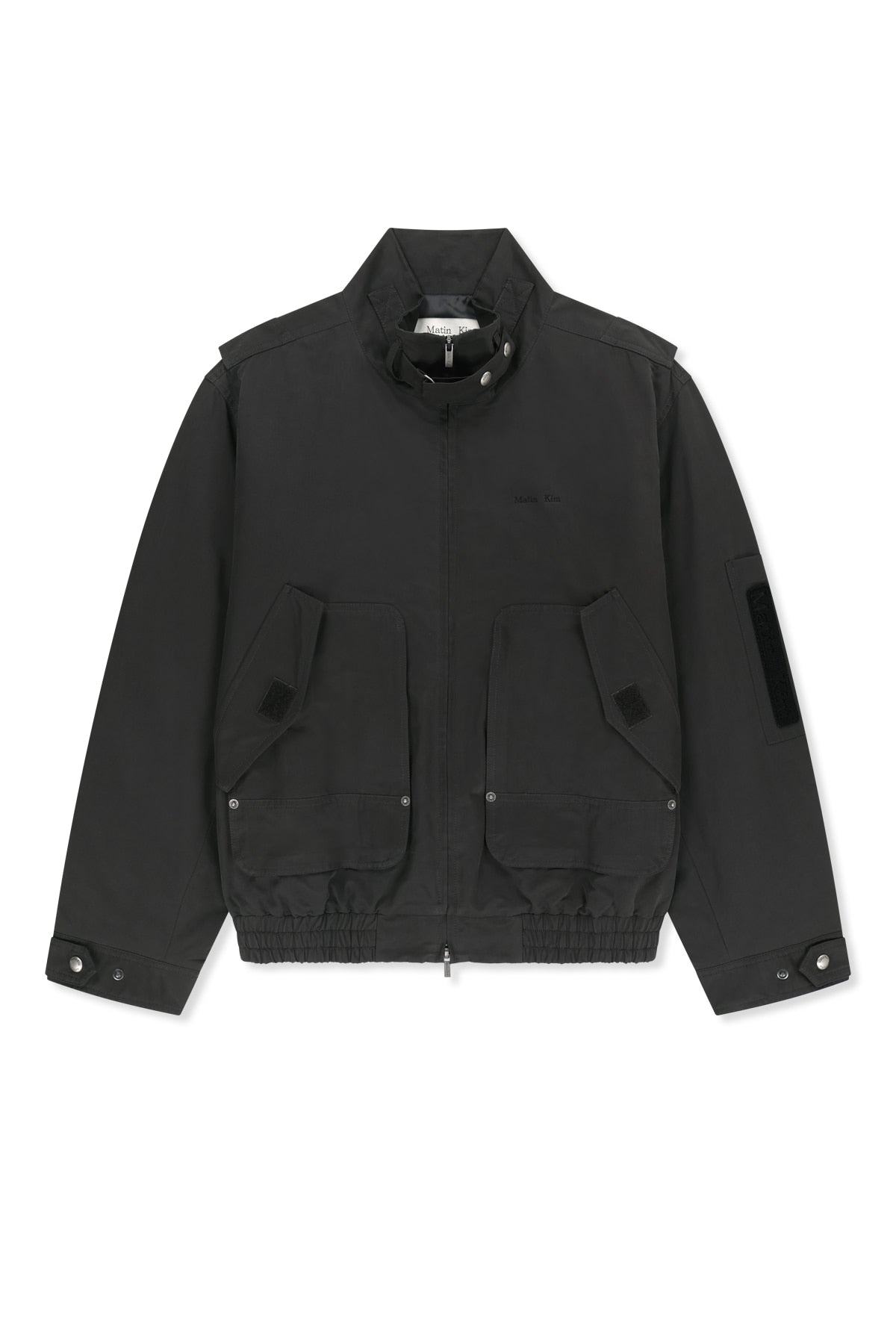 Matinkim Buckle High Neck Utility Jumper IN Charcoal