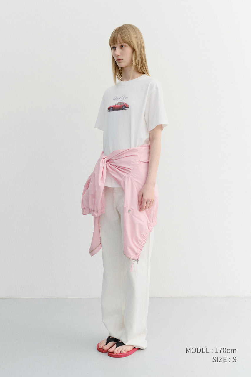Dunst Unisex Summer Holiday Car T-Shirt Off White