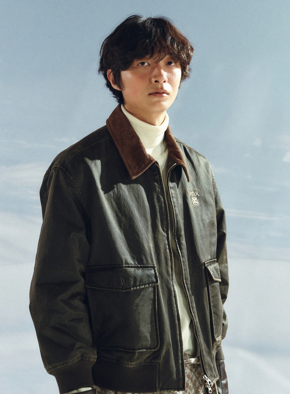 [satur] Maron A-2 Blouson Jacket - Brown