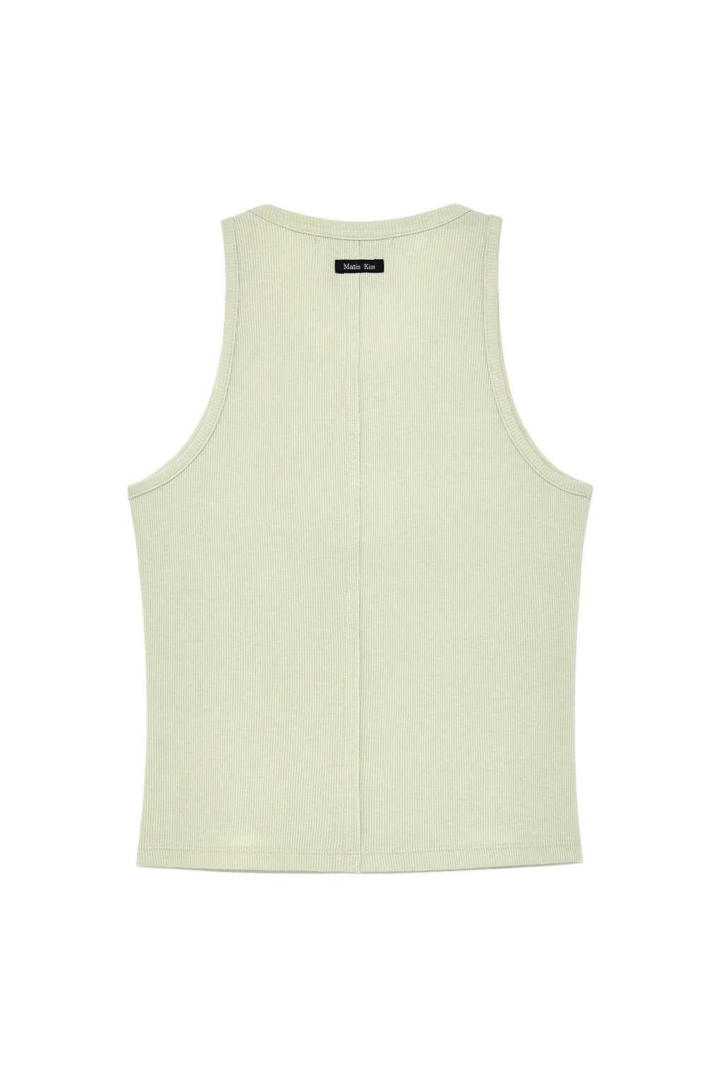 Matinkim Vintage Logo Printing Sleeveless Top IN Light Green