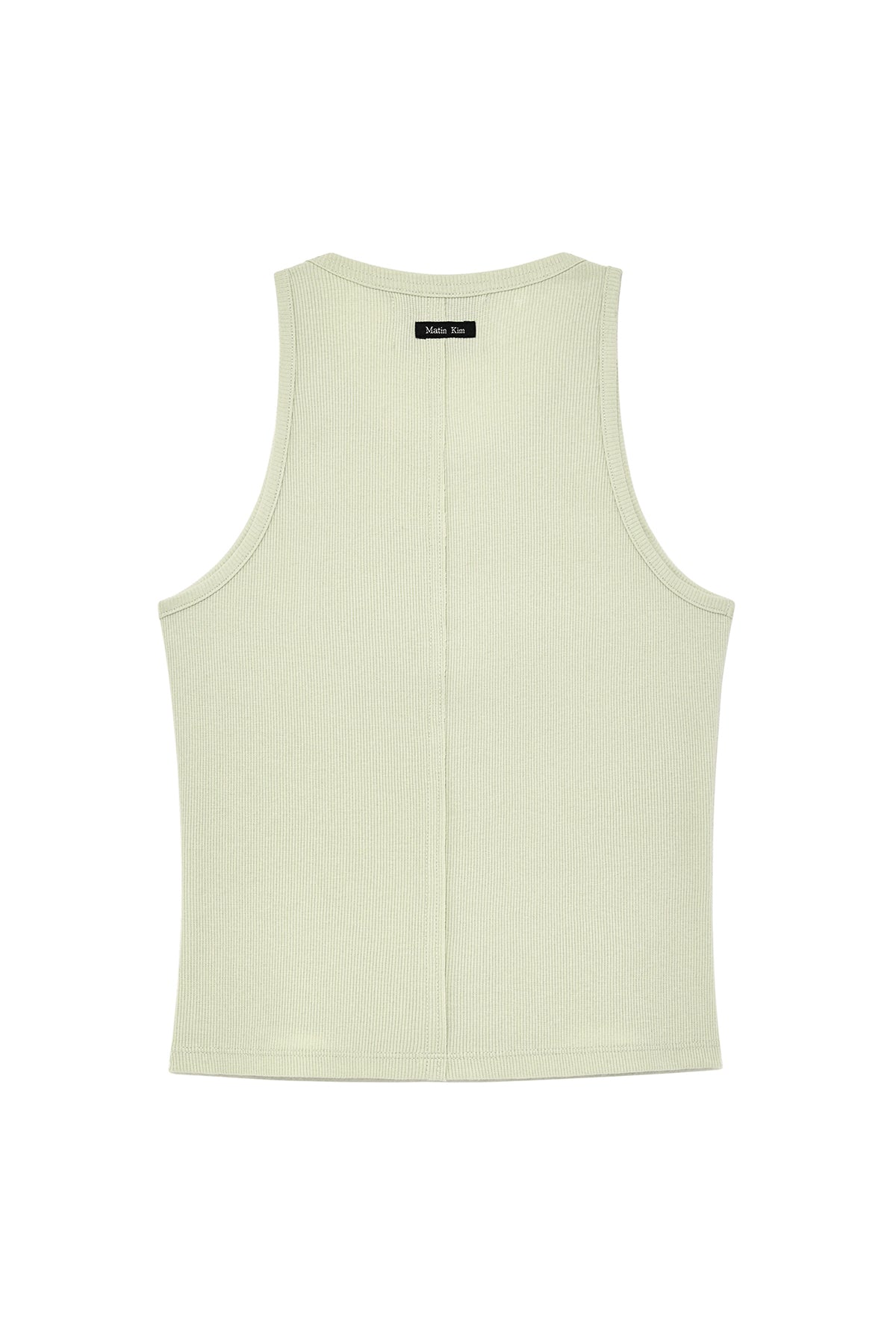 Matinkim Vintage Logo Printing Sleeveless Top IN Light Green