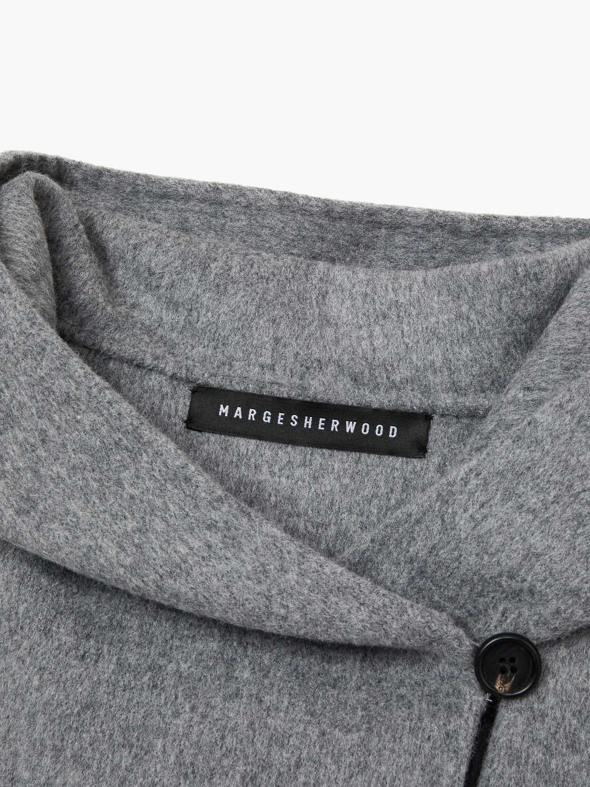 Margesherwood Half-Belted Handmade Coat grey
