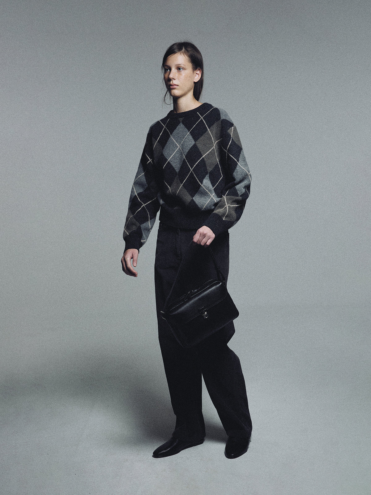 Nothing Written Marais argyle knit (Gray palette)