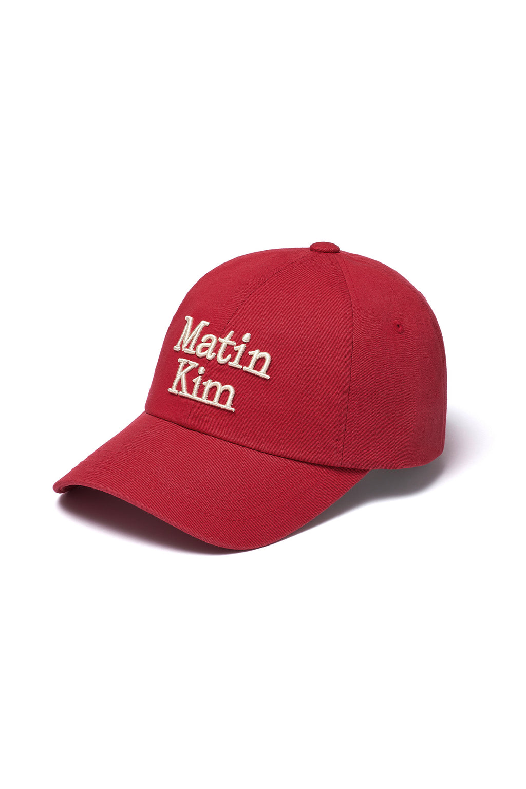 [matinkim] MATIN VOLUME LOGO BALL CAP IN RED