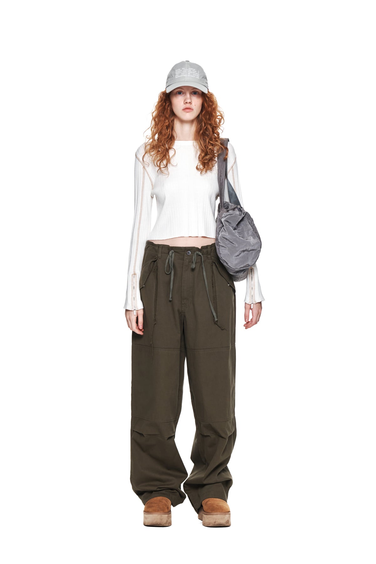 Matinkim String Flight Pants IN Khaki