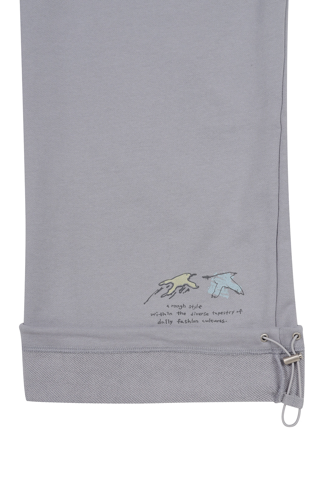 [matinkim] GRAFFITI ARTWORK SWEATPANTS IN SMOKE BLUE