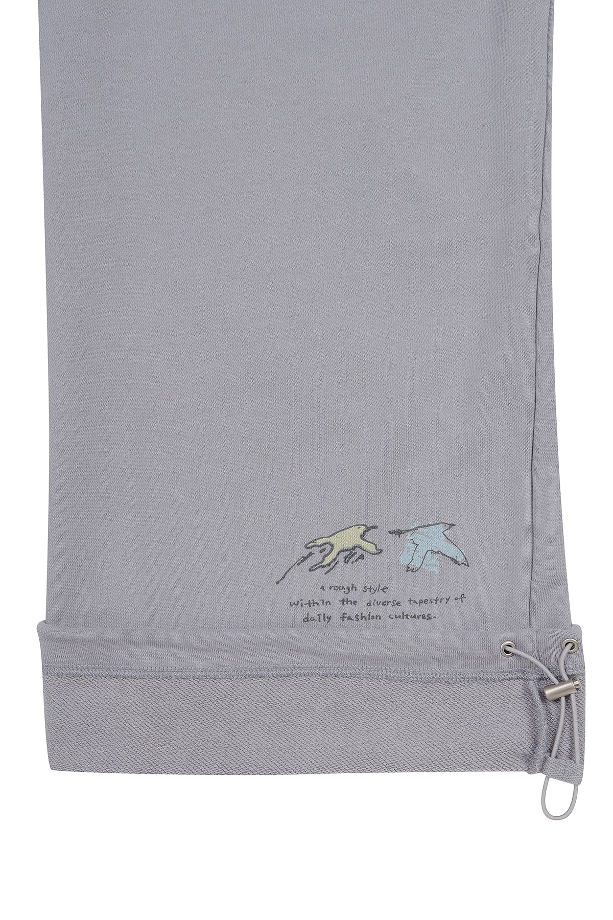 [matinkim] GRAFFITI ARTWORK SWEATPANTS IN SMOKE BLUE