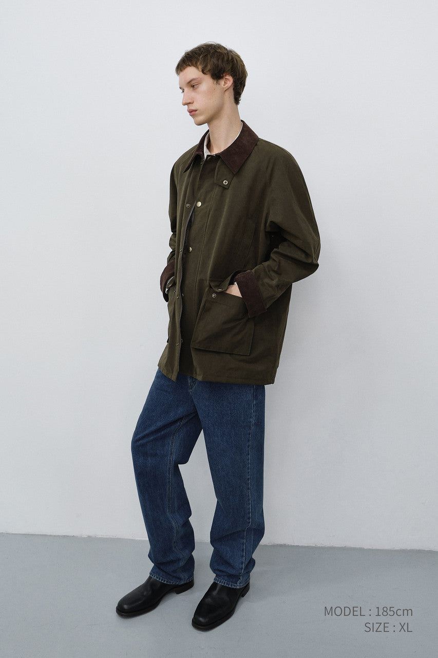 Dunst Unisex Waxed Cotton Hunting Jacket Khaki
