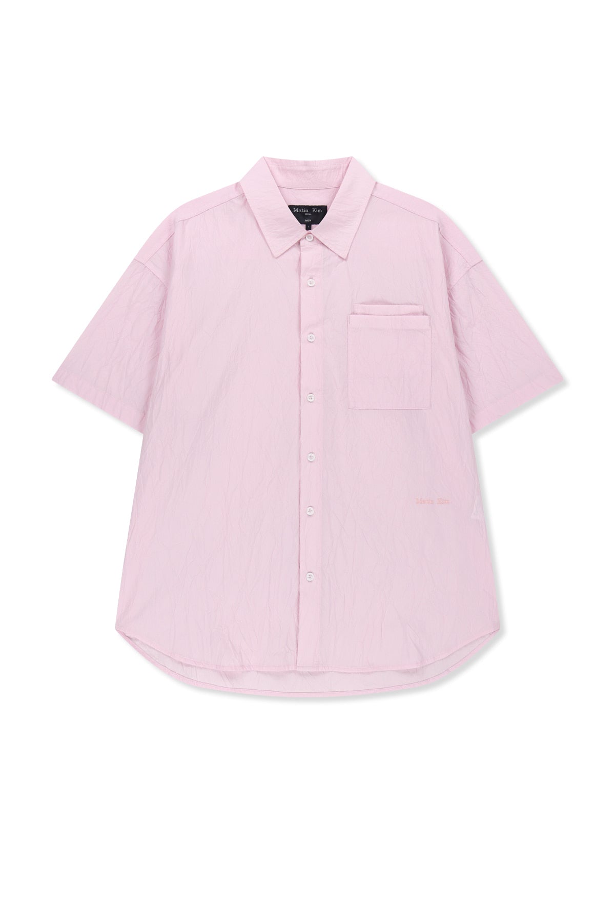 Matinkim Small Logo Over Fit Shirt For Men IN Pink