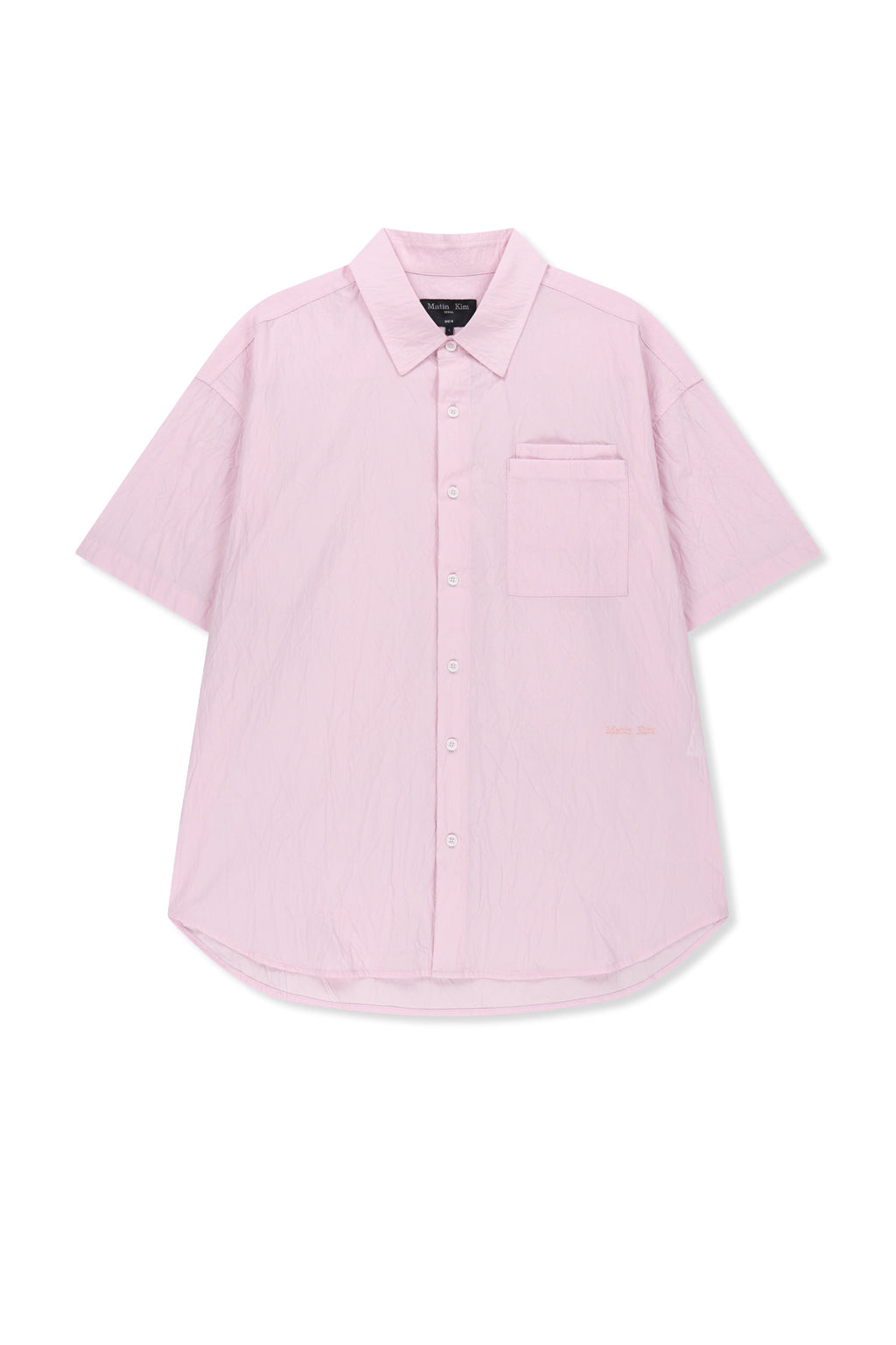 Matinkim Small Logo Over Fit Shirt For Men IN Pink