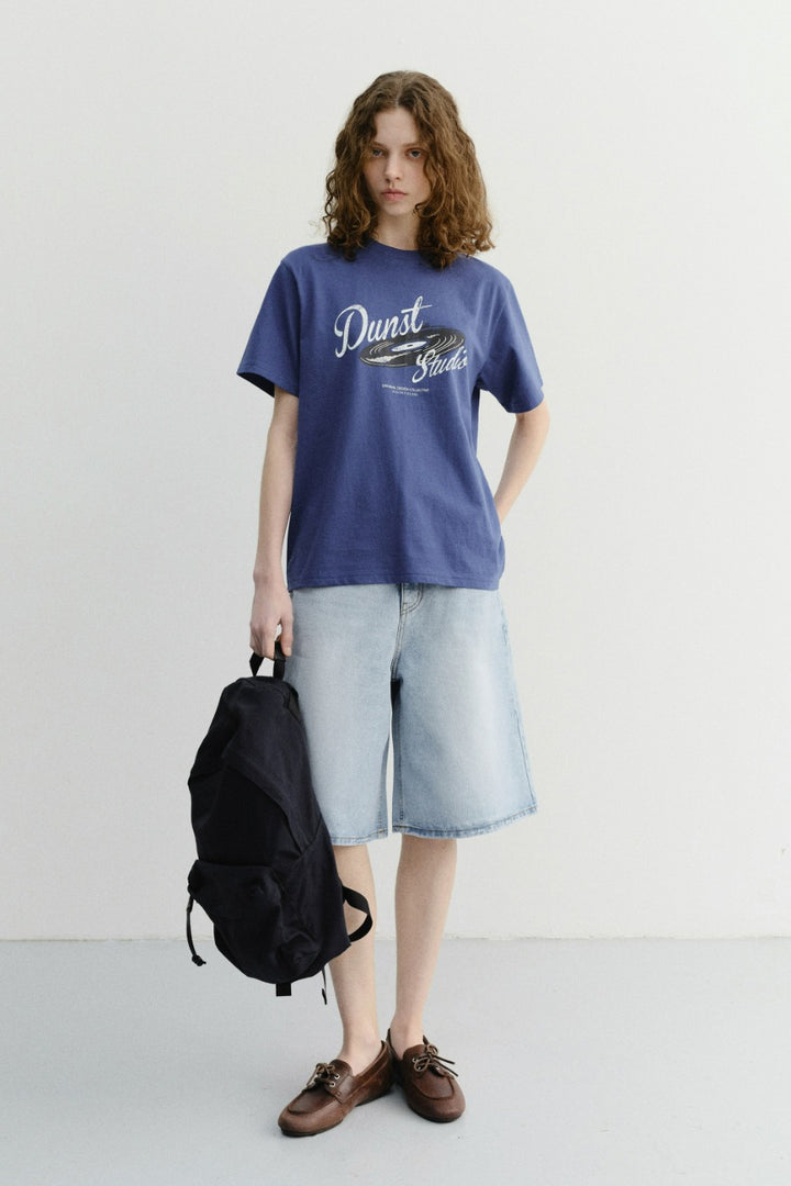 Dunst Unisex Vinyl T-Shirt Blue
