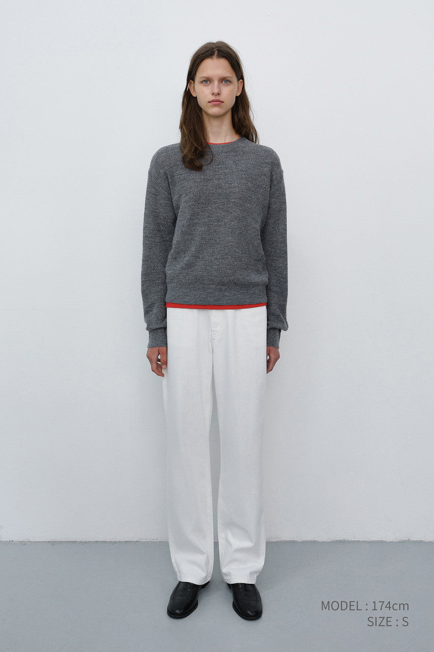 Dunst Essential Straight Full Length Jeans Off White