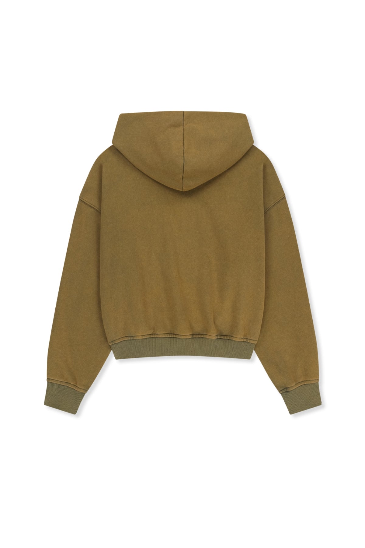 Matinkim Washed Calligraphy Logo Hoody Top IN Khaki