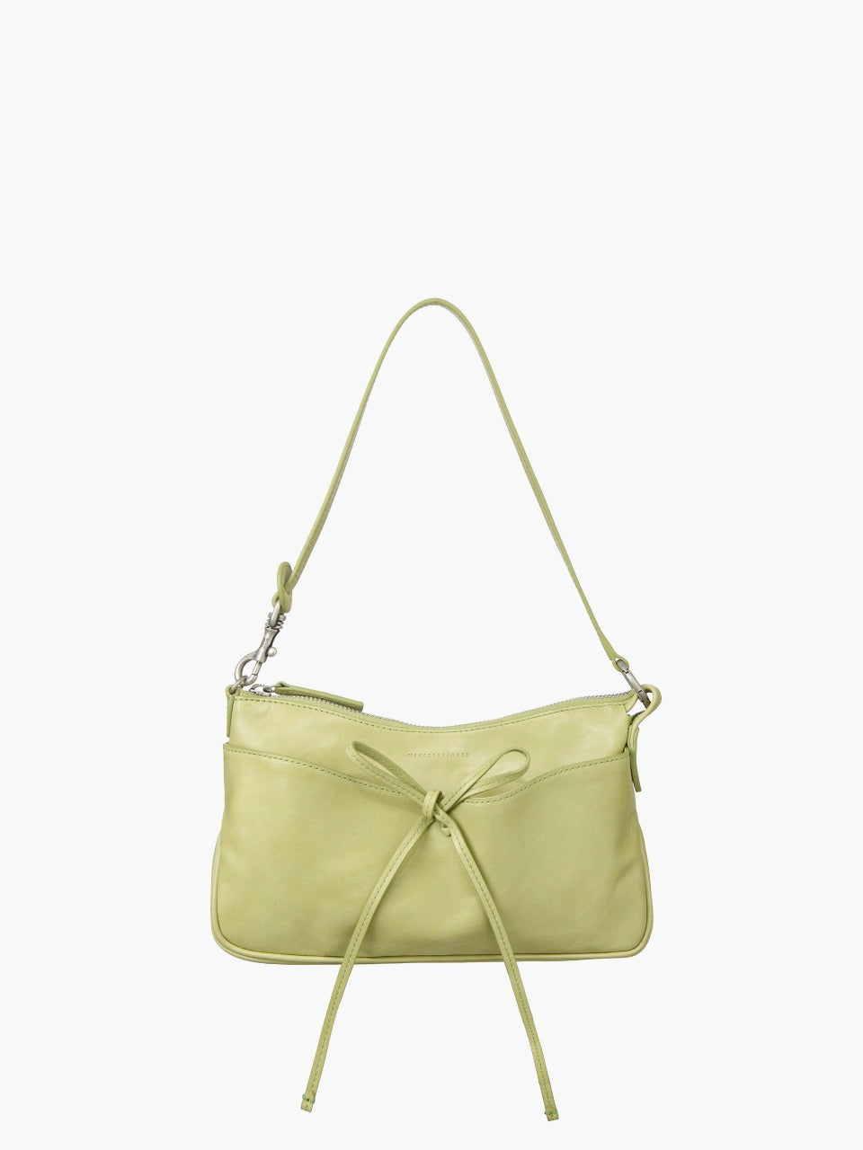 Margesherwood Ribbon Pochette avocado pull-up